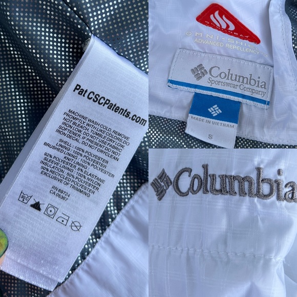 Columbia Mighty Lite III Insulated Windowpane White Jacket Women's Size Small - Picture 4 of 13